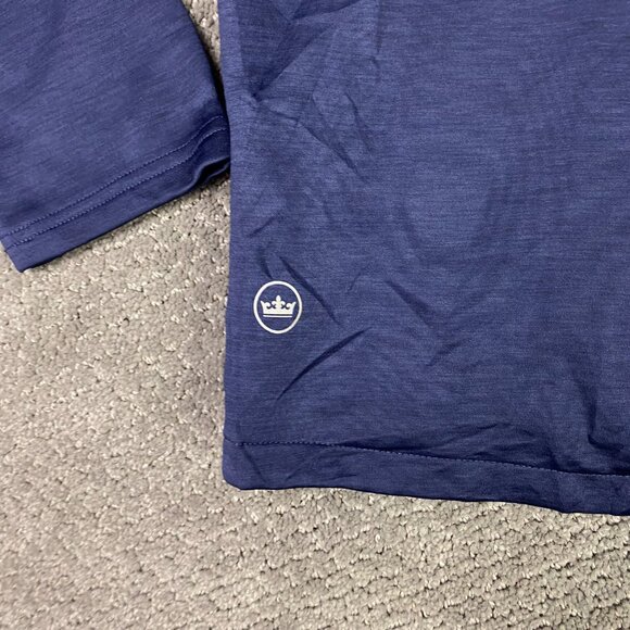 Peter Millar Crown Sport Placid Performance Hoodie Men's XL Blue Full Zip EK75 - Picture 3 of 12